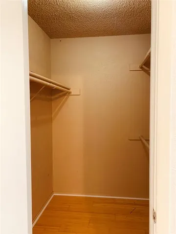 a view of small space with racks on the wall