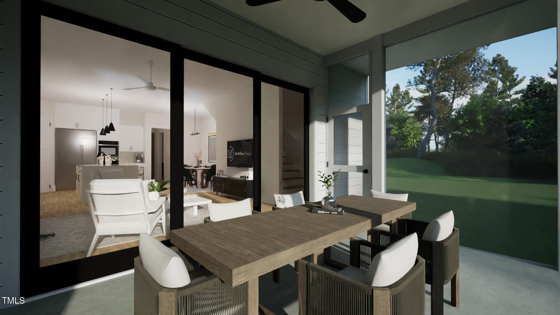 1804 Pershing Road Raleigh, NC 27608 - Photo 17 of 34 a view of an outside dining space with furniture