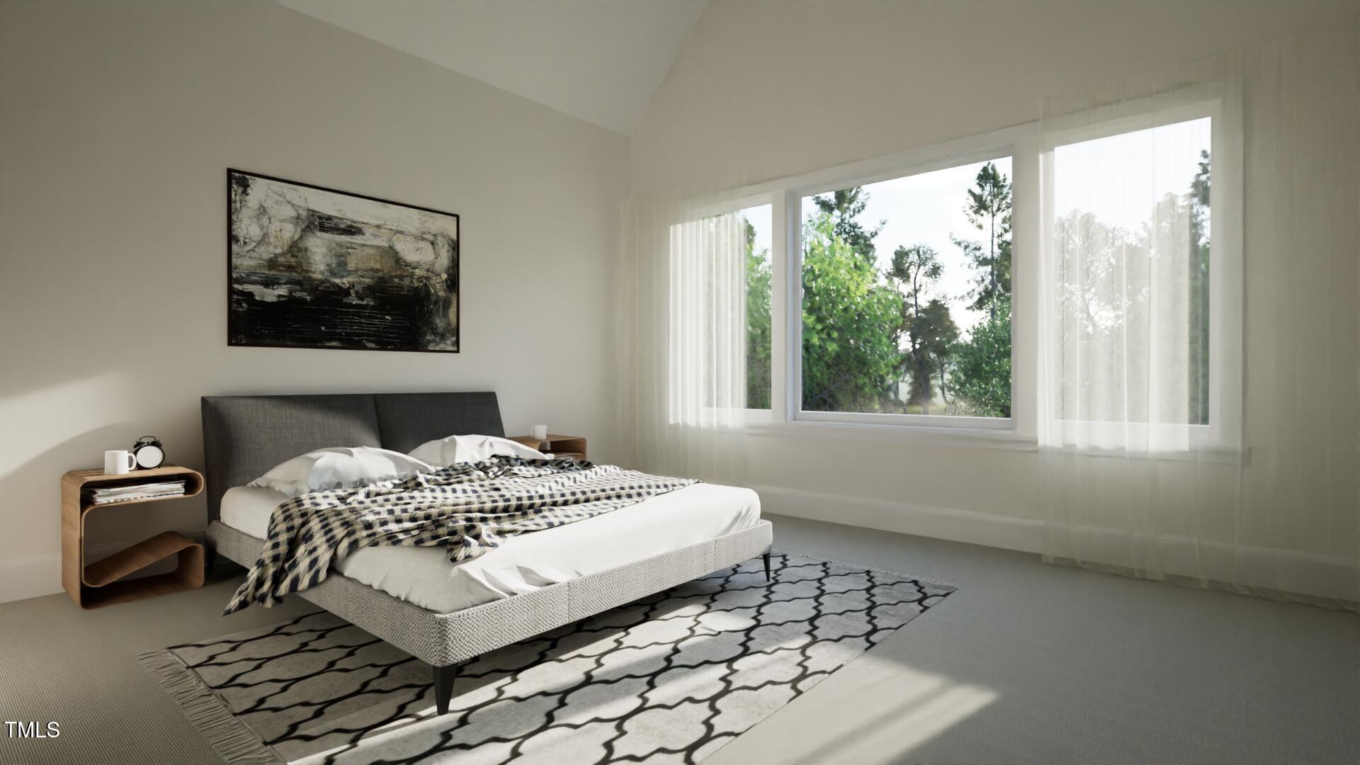 1804 Pershing Road Raleigh, NC 27608 - Photo 23 of 34 a bedroom with a bed and a window