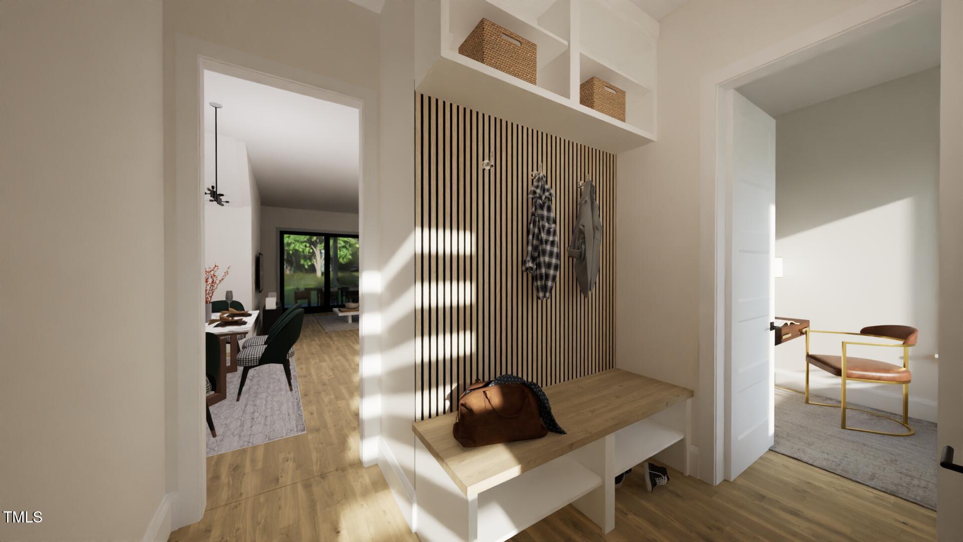 1804 Pershing Road Raleigh, NC 27608 - Photo 9 of 34 a living room with furniture and a potted plant