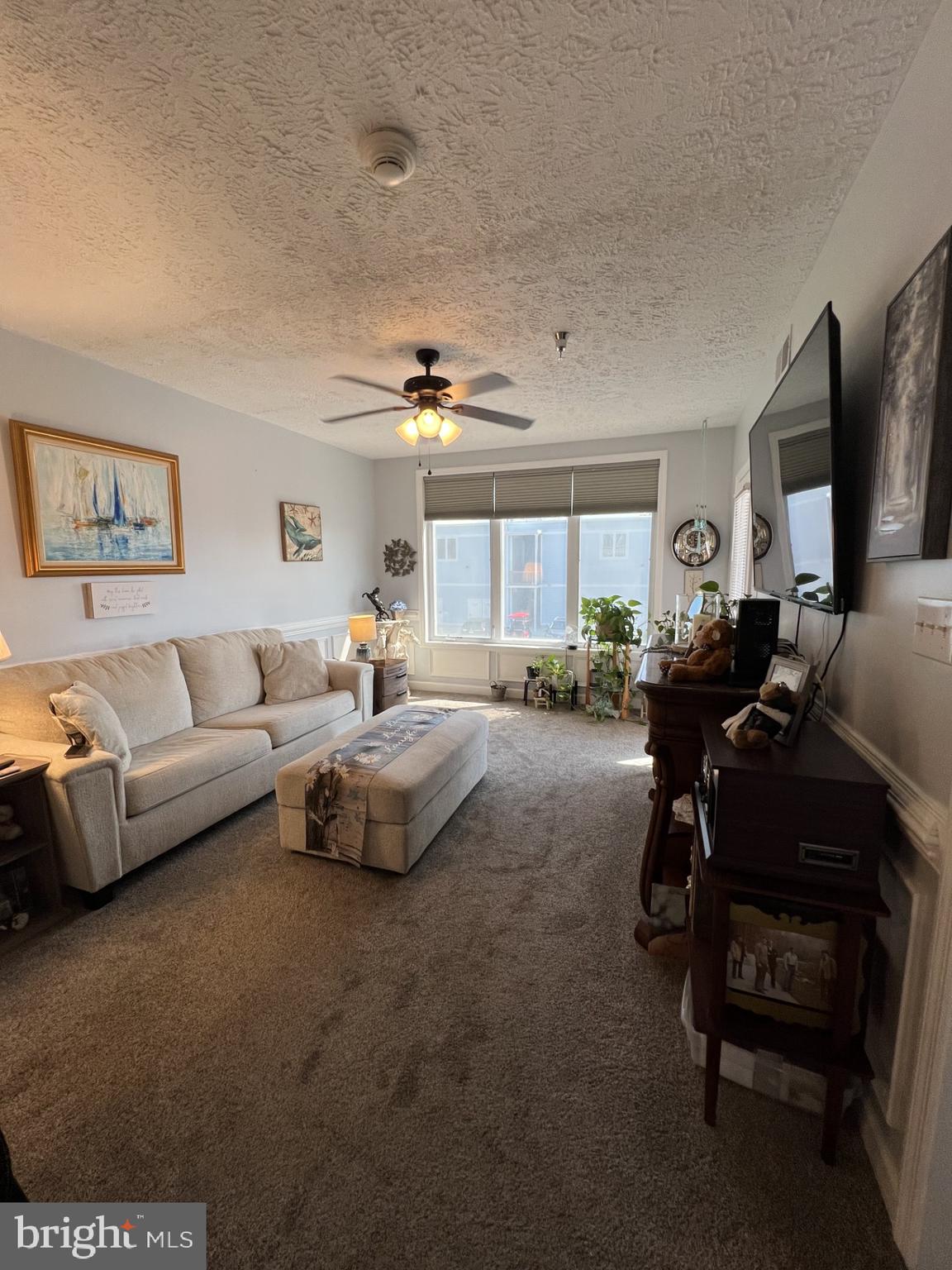100 Taylor Street, Unit 206 Colonial Beach, VA 22443 - Photo 7 of 26 a living room with furniture and a flat screen tv