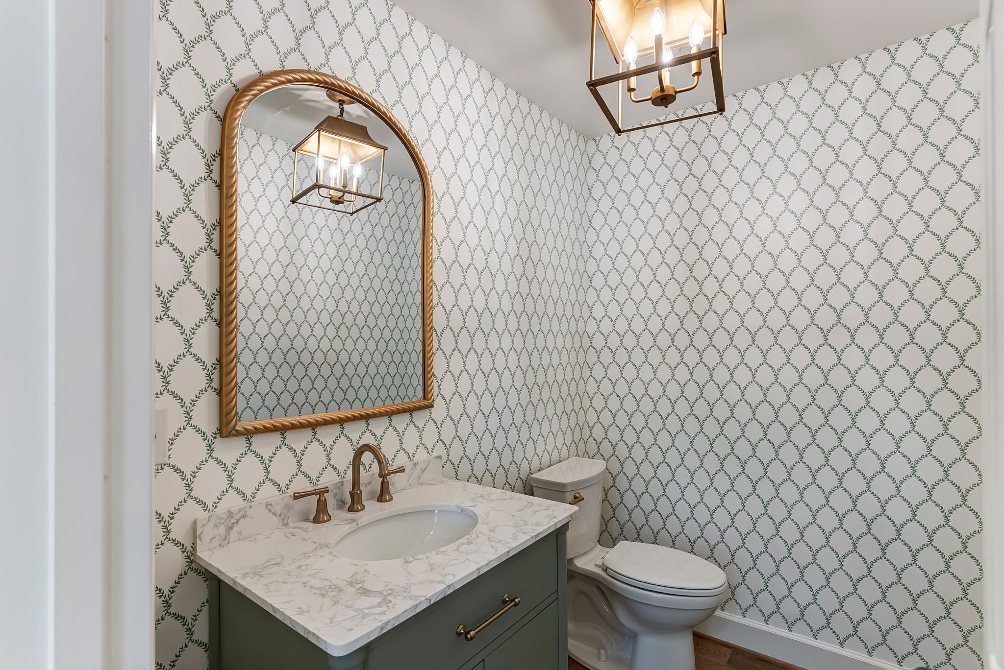 108 Poplar Street Franklin, TN 37064 - Photo 26 of 33 a bathroom with a granite countertop toilet sink and mirror