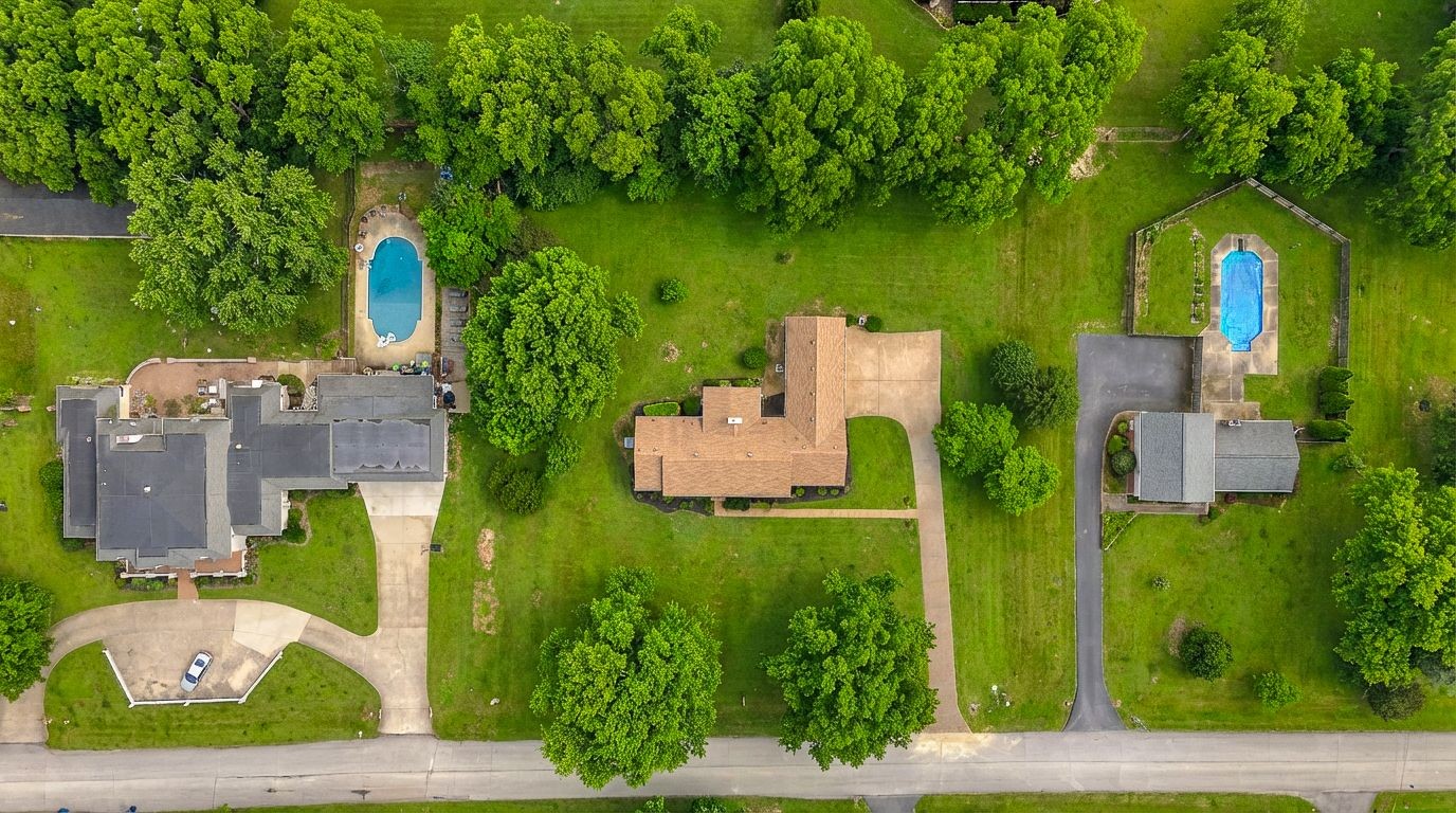 108 Poplar Street Franklin, TN 37064 - Photo 31 of 33 an aerial view of a house with a garden view