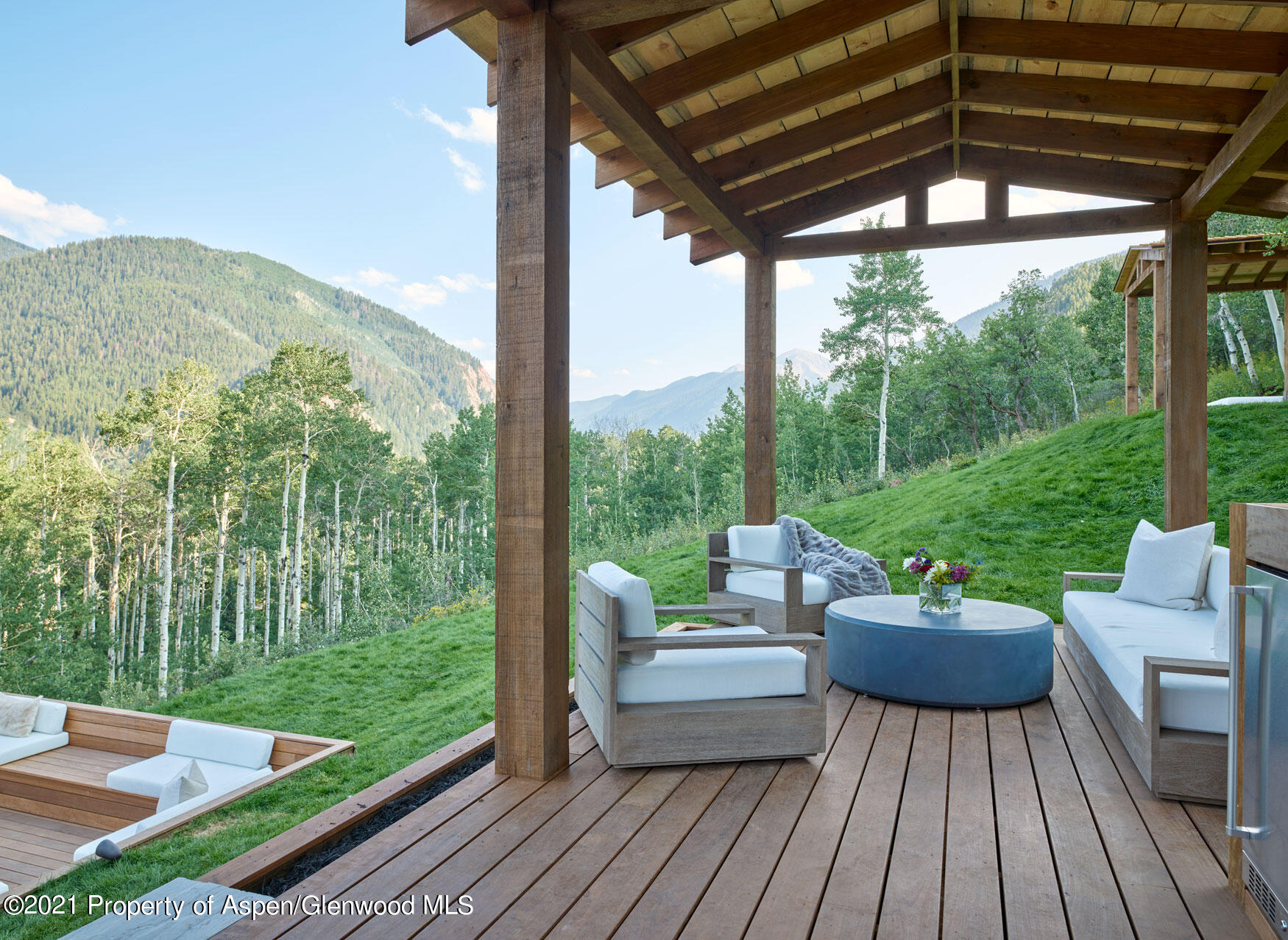 931 North Hayden Road Aspen, CO 81611 - Photo 27 of 44 a view of a patio on the roof deck