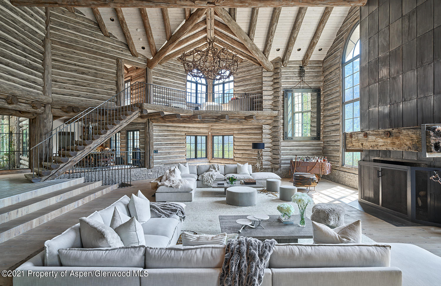 931 North Hayden Road Aspen, CO 81611 - Photo 5 of 44 a view of a livingroom with furniture and floor to ceiling window