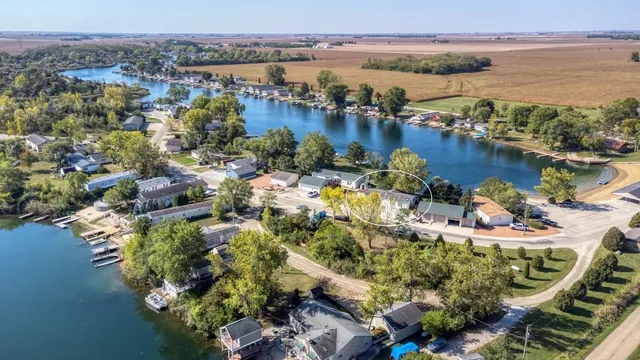 a view of a city and lake view
