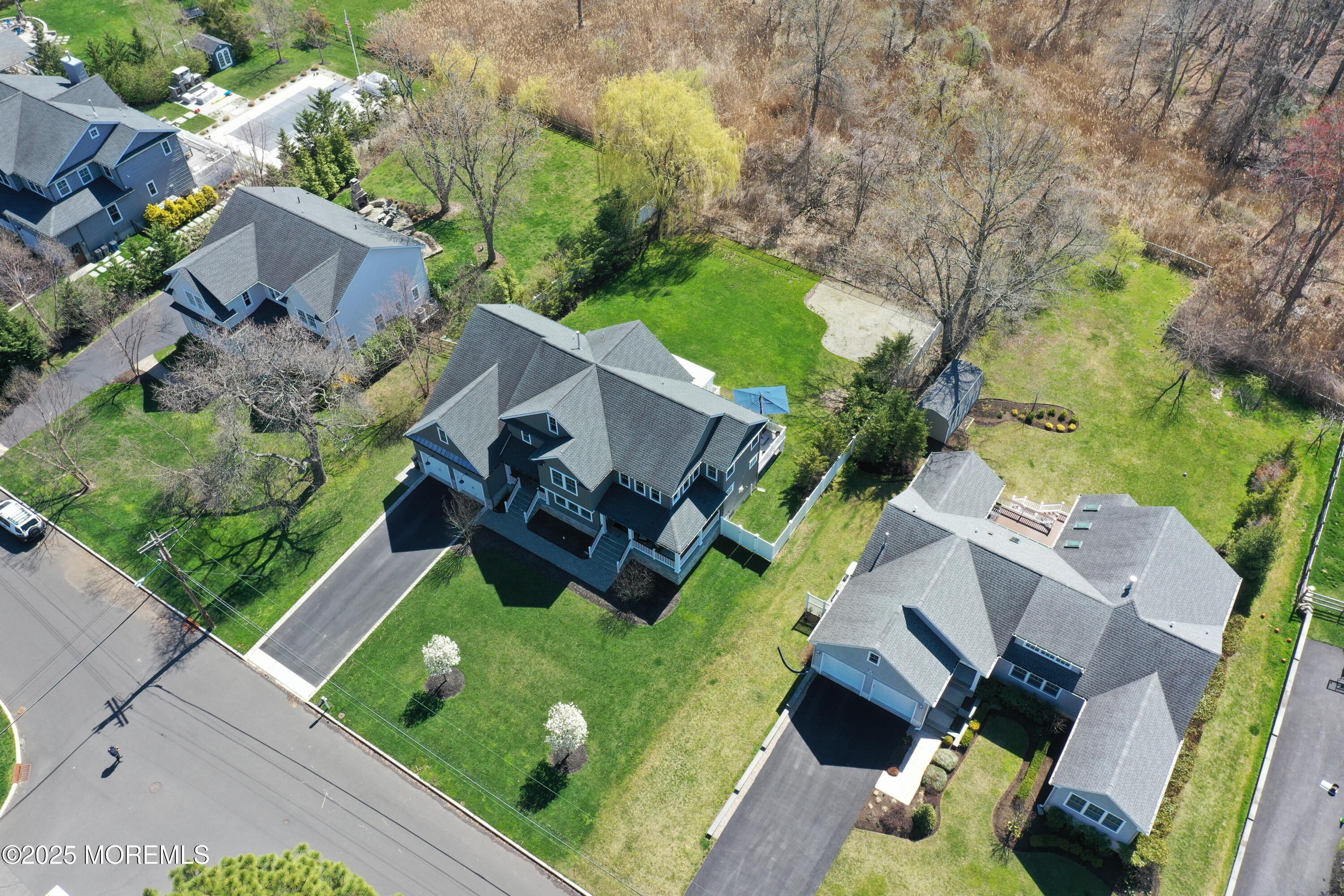 16 Winding Way Little Silver, NJ 07739 - Photo 31 of 31 an aerial view of a house with a garden