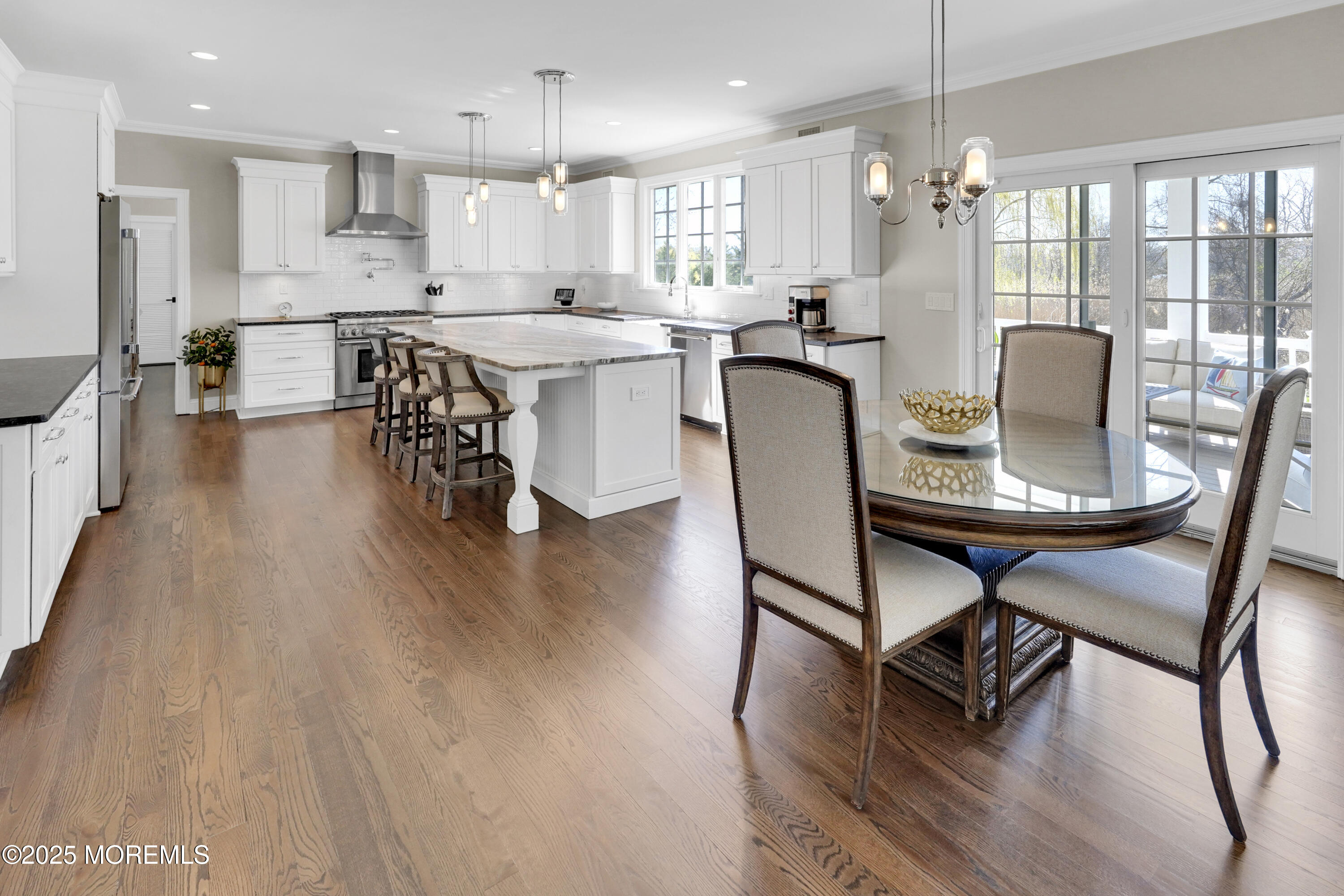 16 Winding Way Little Silver, NJ 07739 - Photo 5 of 31 a view of a dining room with furniture wooden floor and chandelier