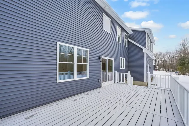 a house view with a deck