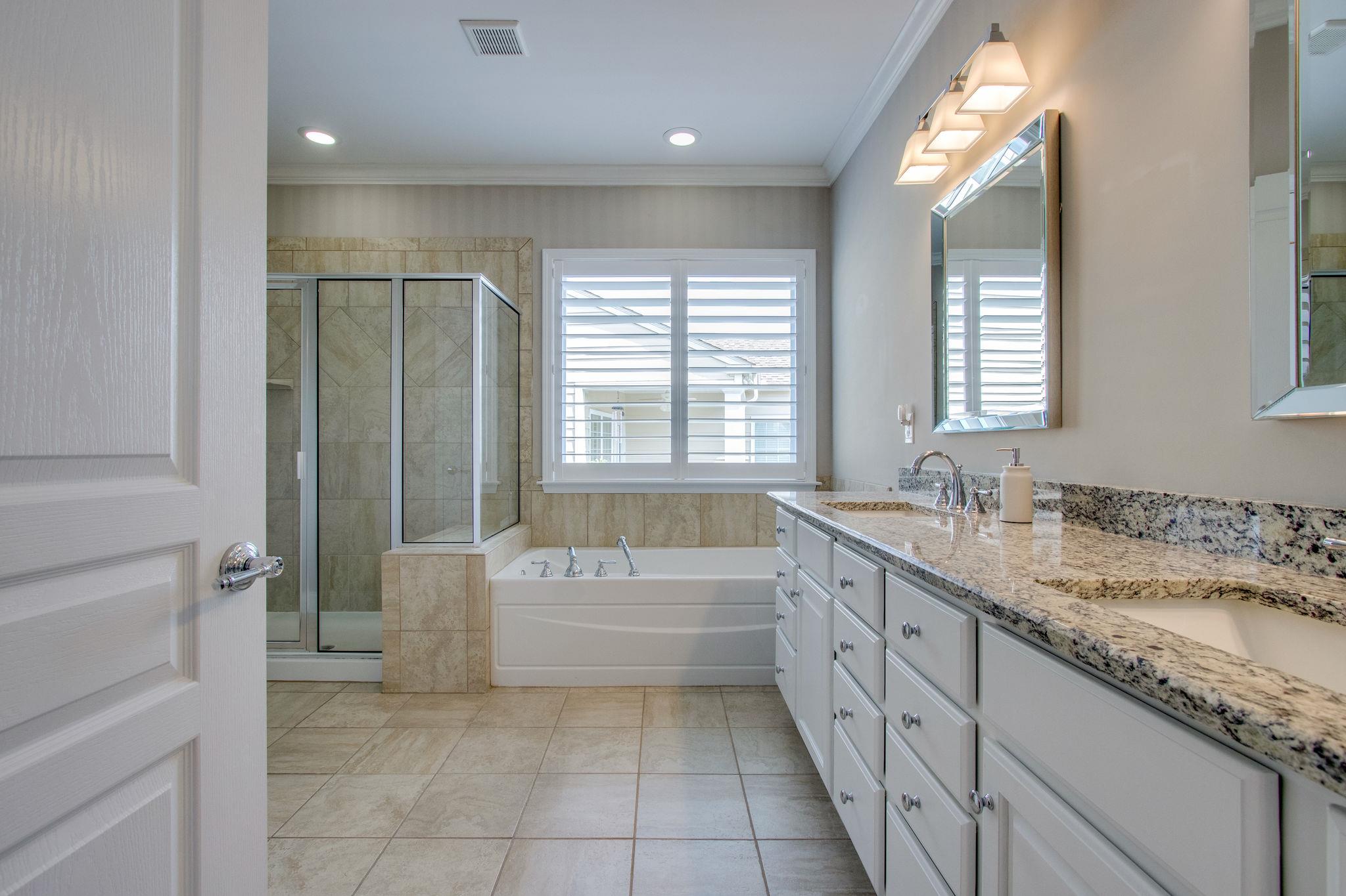 520 Bugler Road Mount Juliet, TN 37122 - Photo 21 of 30 a spacious bathroom with a granite countertop sink a toilet and bathtub