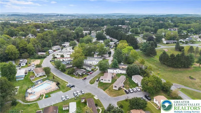 an aerial view of multiple house