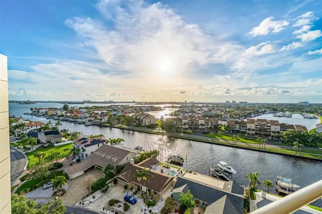 an aerial view of a city