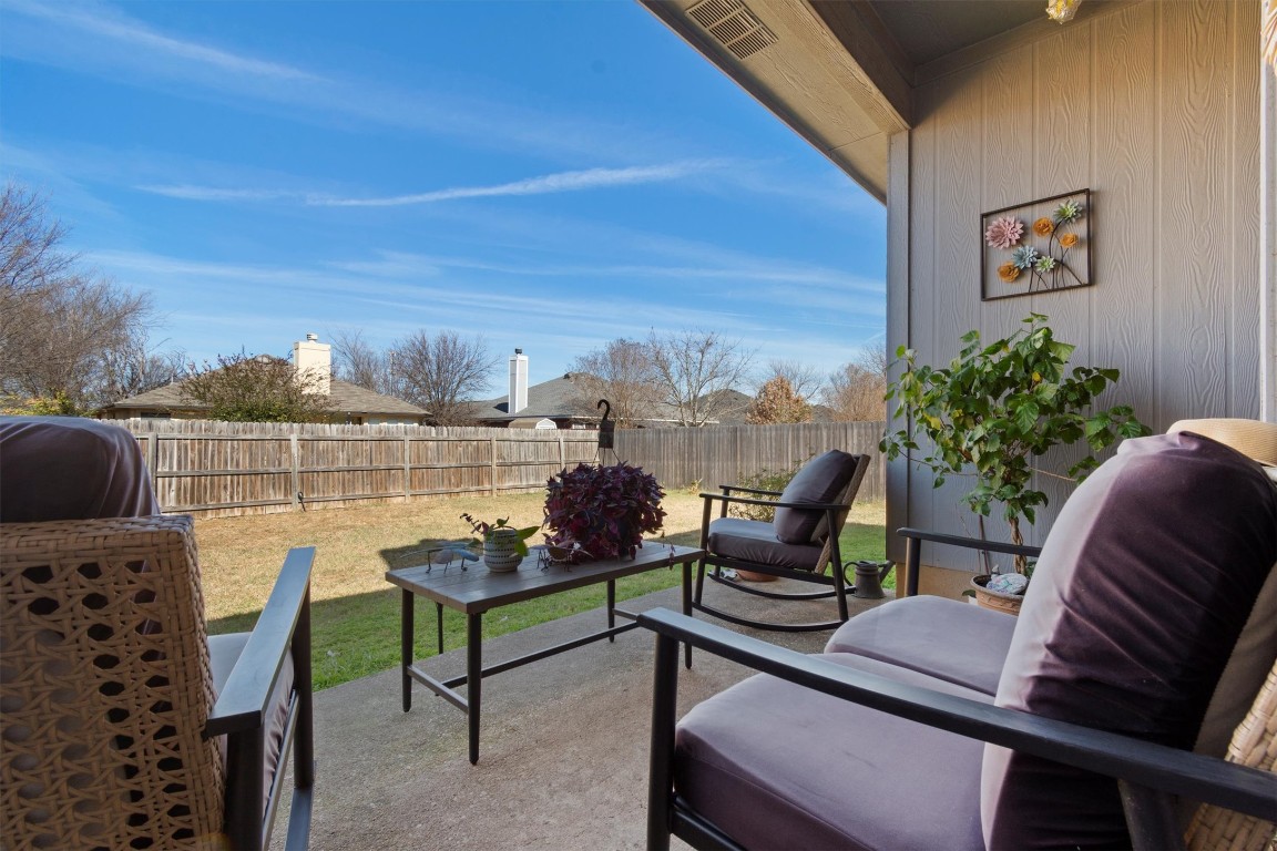 1603 Waterfall Avenue Leander, TX 78641 - Photo 22 of 29 Fenced backyard with a patio