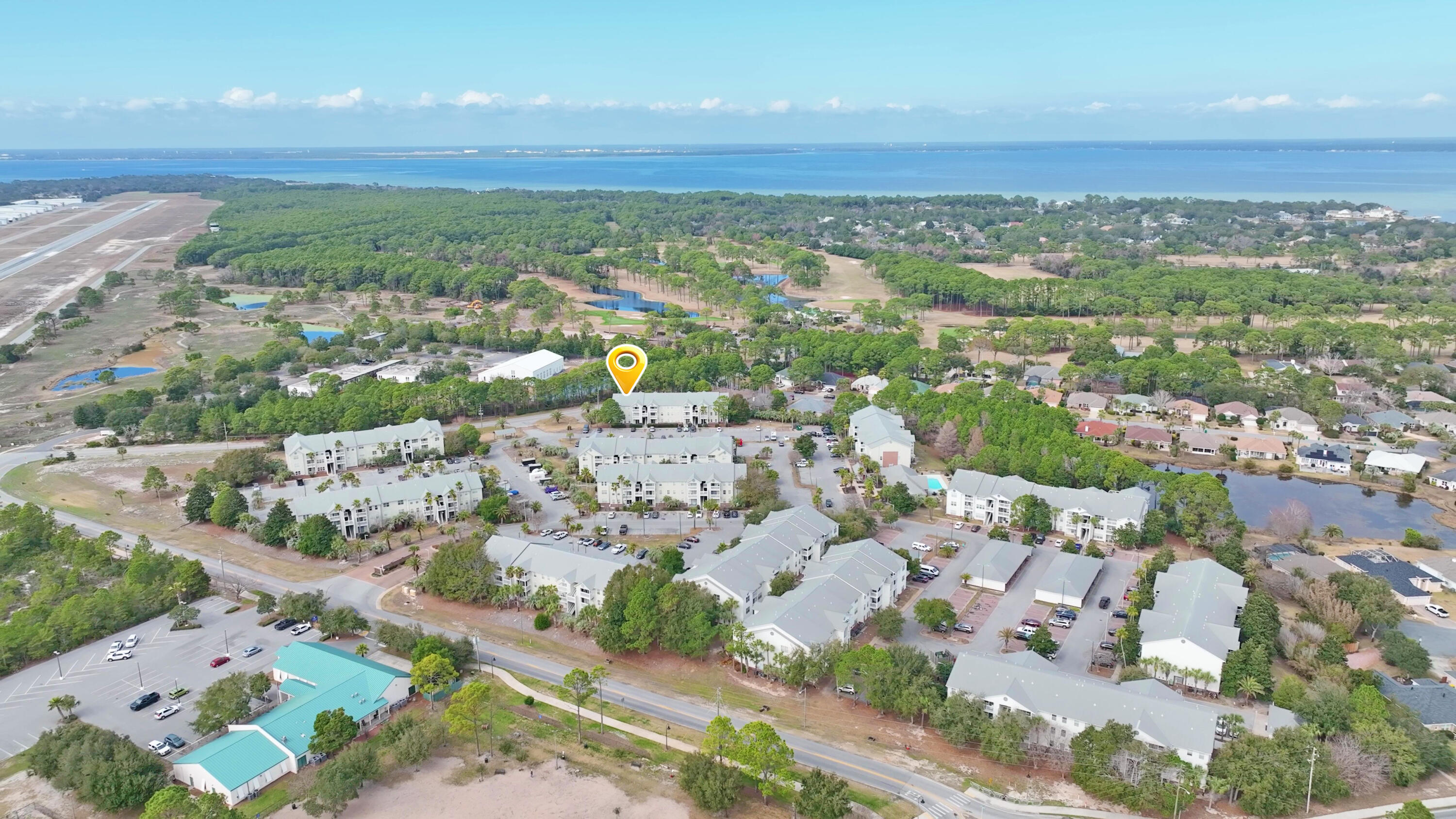 a view of a city with an ocean