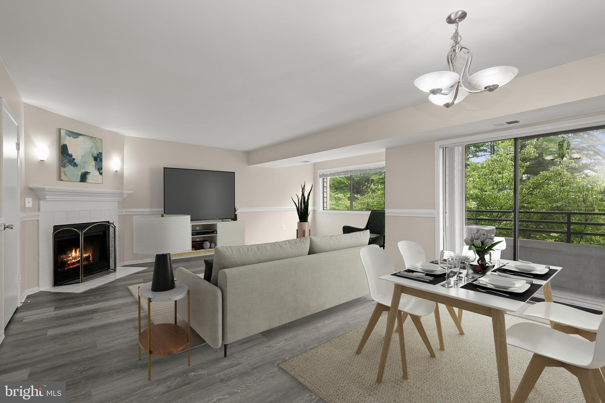 6909 Jones View Drive, Unit 3A Baltimore, MD 21209 - Photo 3 of 42 Living and Dining Rooms