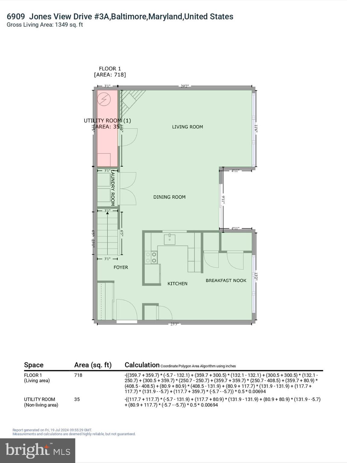 6909 Jones View Drive, Unit 3A Baltimore, MD 21209 - Photo 40 of 42 Main Level GLA