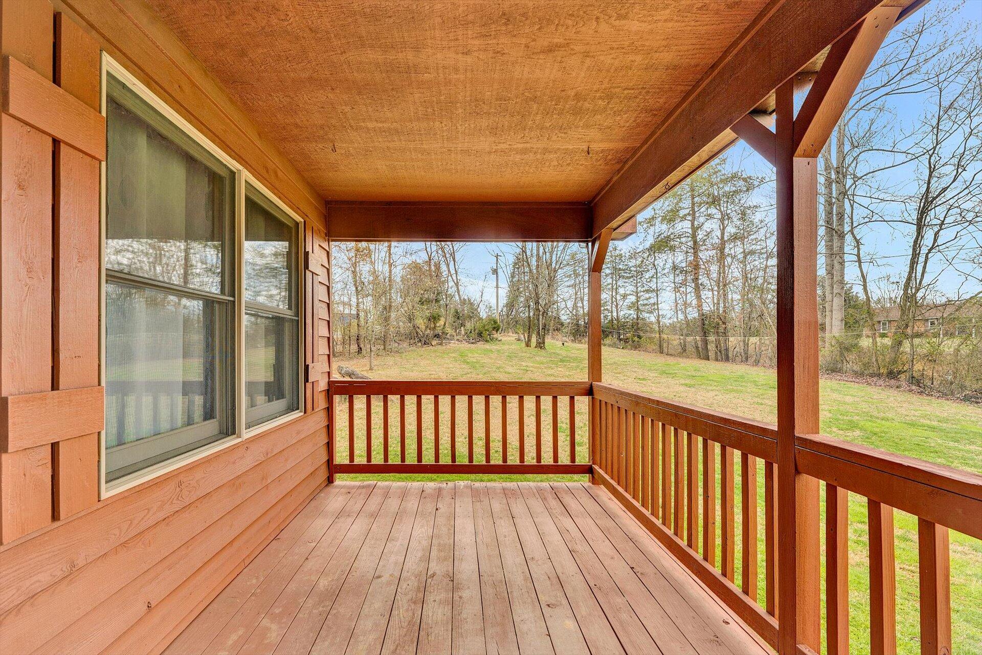 2921 Quarles Road Thaxton, VA 24174 - Photo 4 of 30 a view of porch with wooden floor