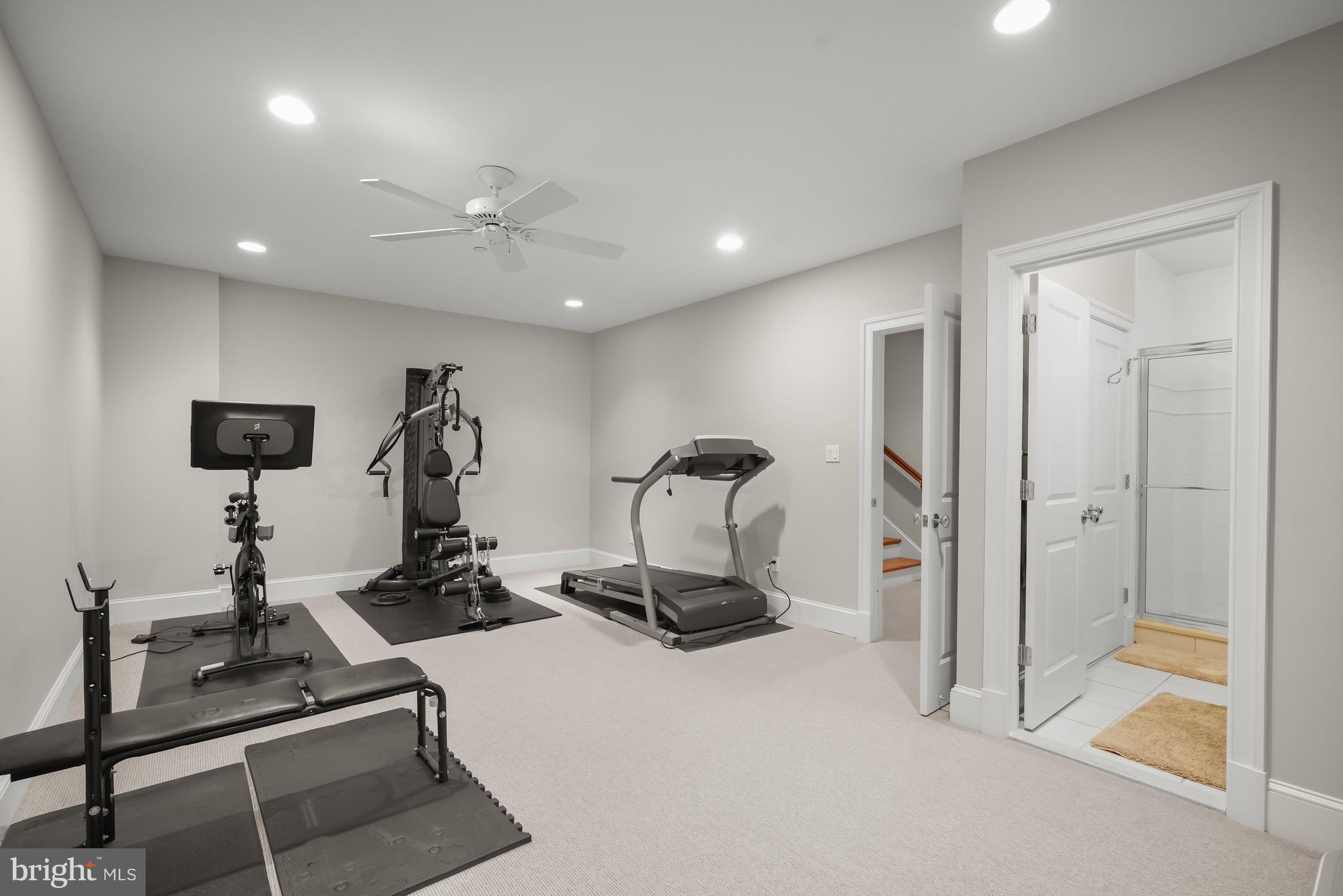 9908 Newhall Road Potomac, MD 20854 - Photo 35 of 44 Home Gym with access to Hall Bath
