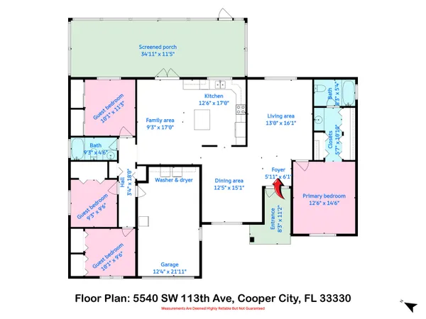 $799,900 | 5540 Southwest 113th Avenue, Cooper City, FL 33330