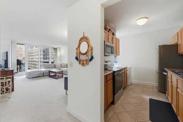 a view of a balcony with wooden floor