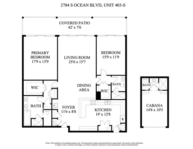 $2,250,000 | 2784 South Ocean Boulevard, Unit 403S, Palm Beach, FL 33480