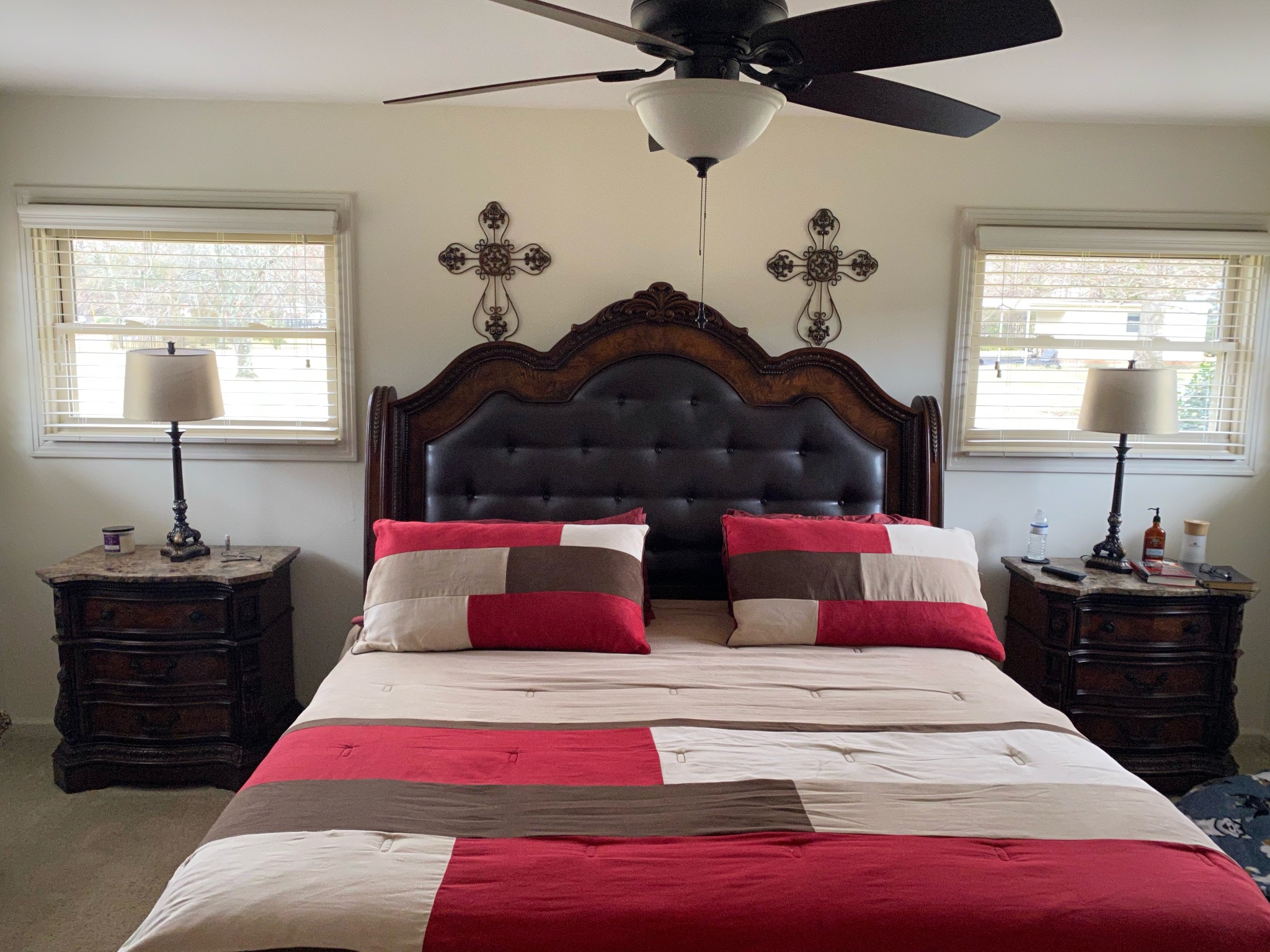6046 Cargile Road Nashville, TN 37205 - Photo 23 of 24 a bedroom with a bed window and lamp