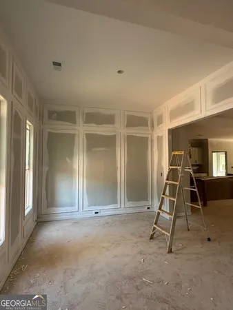 a view of a street with sign board
