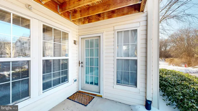 a view of a door with a glass door