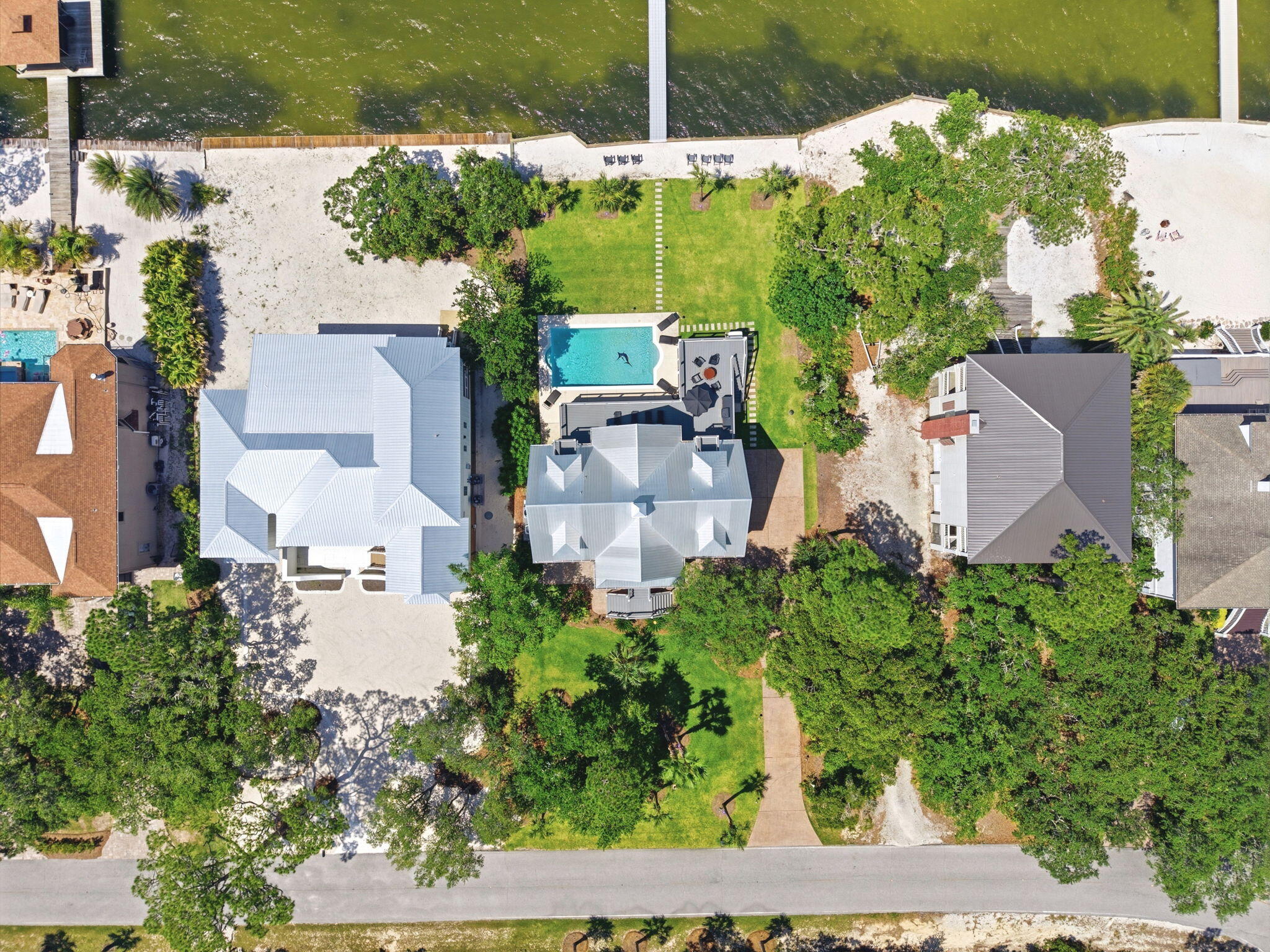 31061 Peninsula Drive Orange Beach, AL 36561 - Photo 87 of 93 an aerial view of a house with a yard basket ball court and outdoor seating