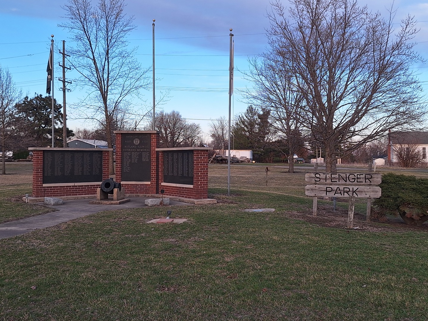 107 Northeast Front Street Rutland, IL 61358 - Photo 4 of 5 a view of a park with a bench