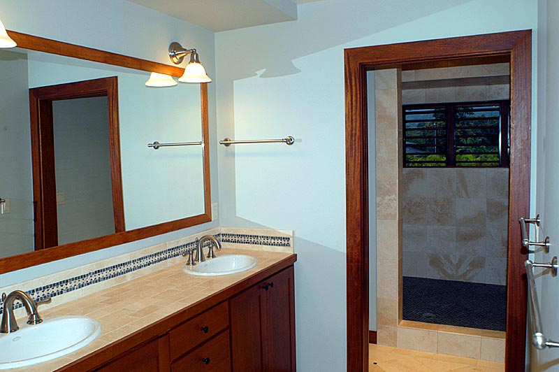 5345 Weke Road Hanalei, HI 96714 - Photo 6 of 20 a bathroom with a sink and a mirror