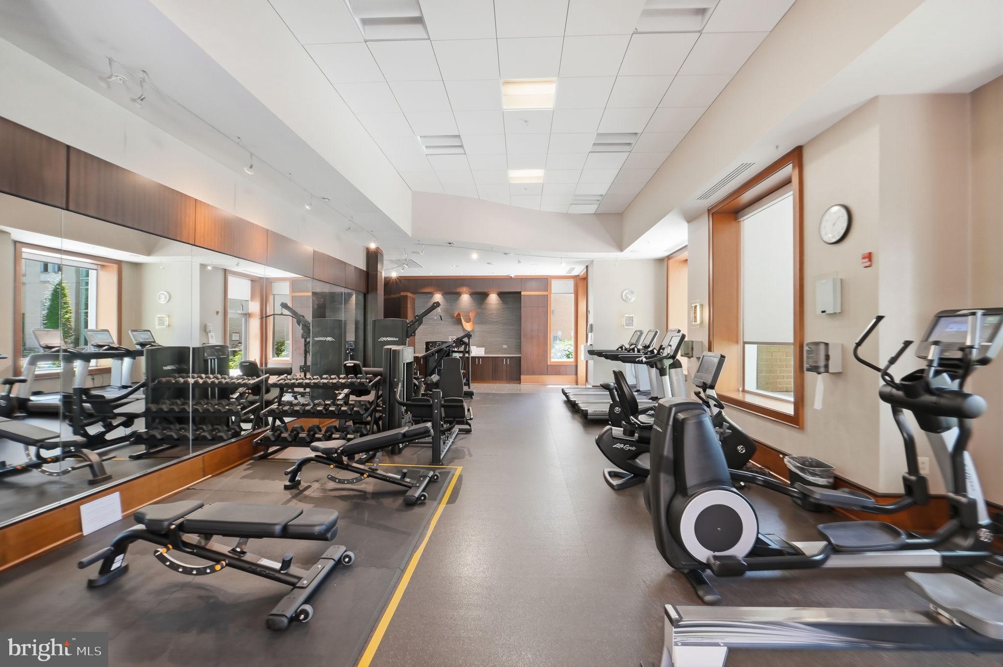 11990 Market Street, Unit 2103 Reston, VA 20190 - Photo 55 of 78 Modern fitness space with sleek design.