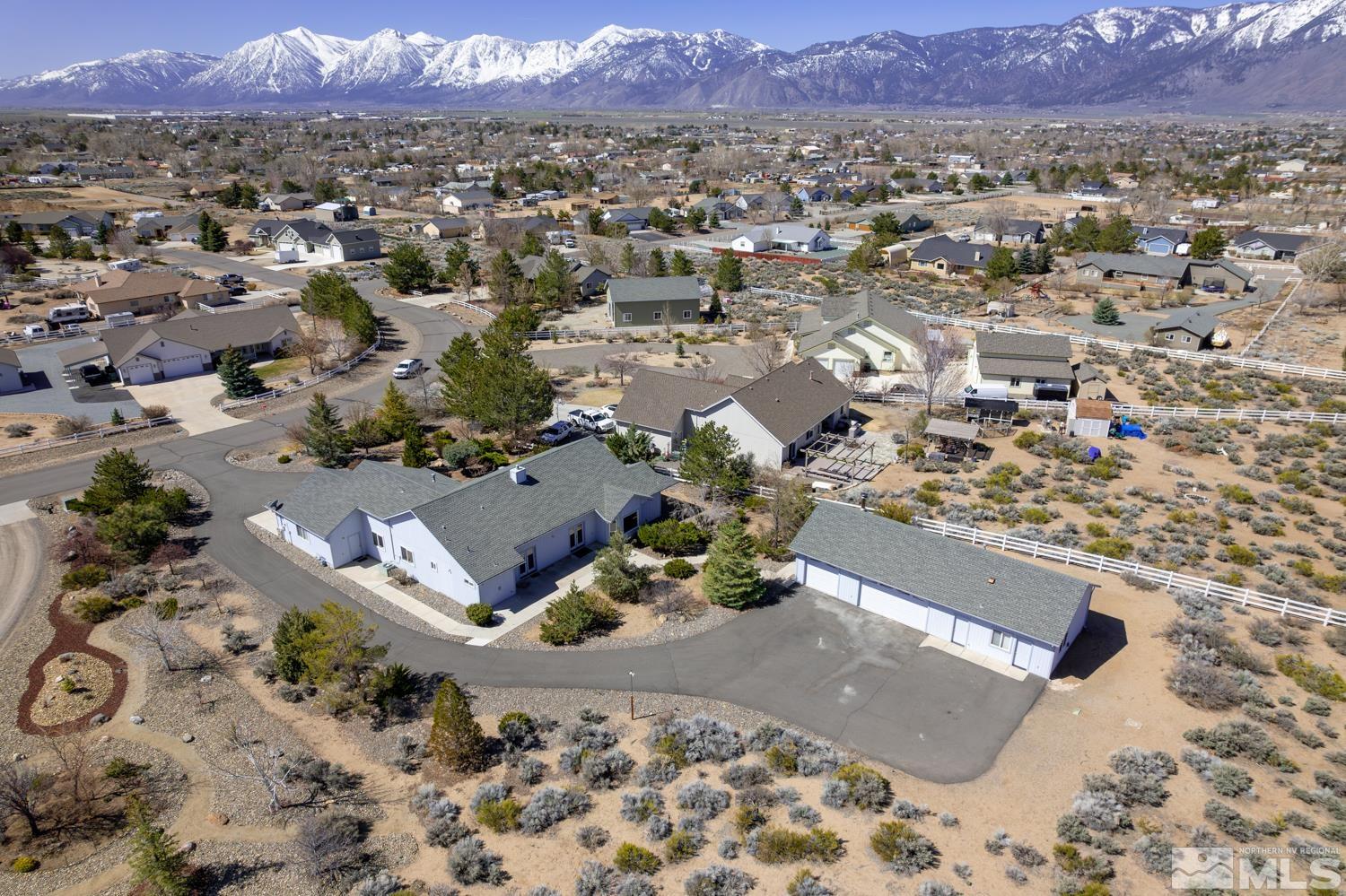 2876 Jackie Circle Minden, NV 89423 - Photo 33 of 40 an aerial view of a house with a yard