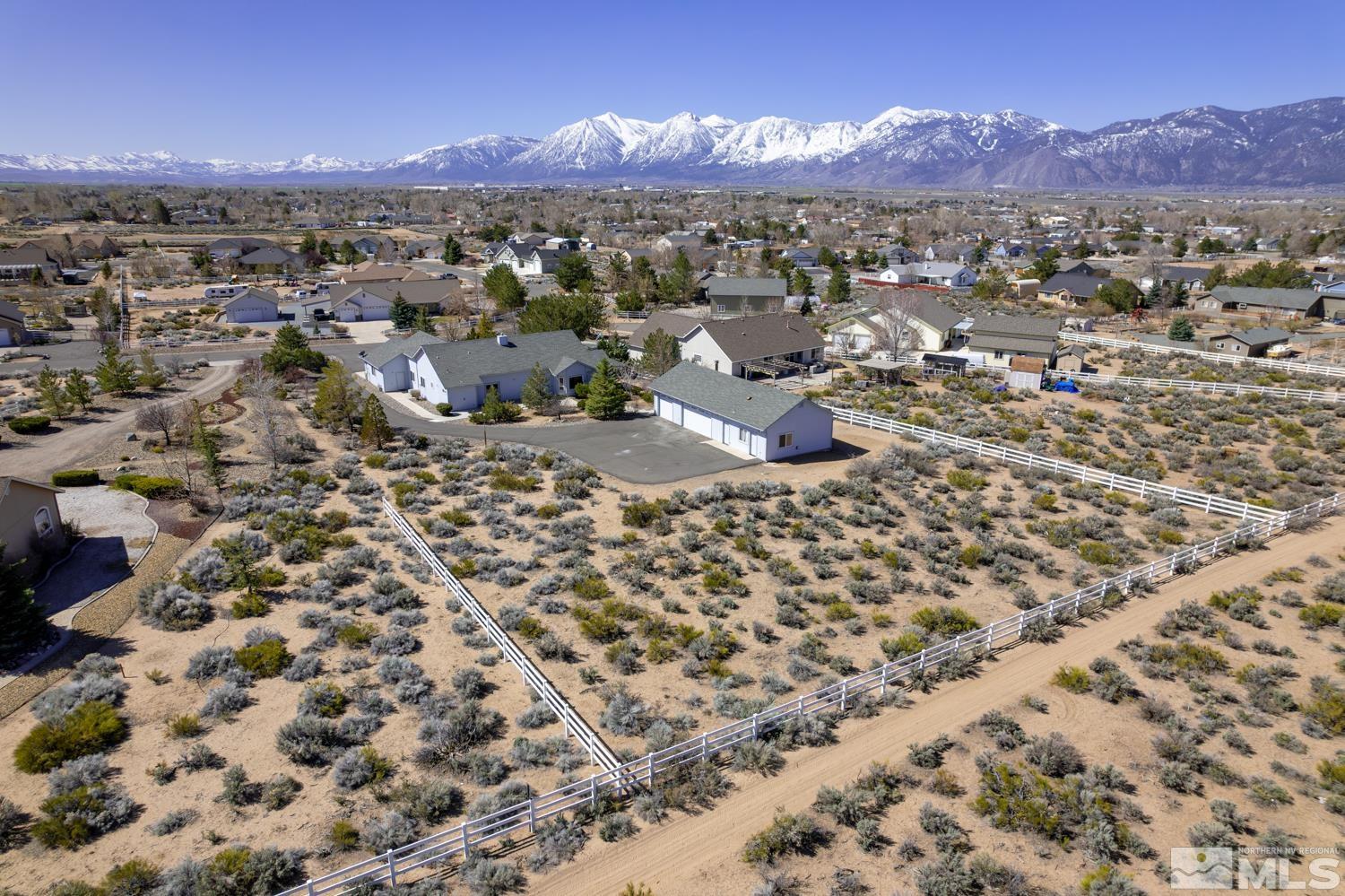 2876 Jackie Circle Minden, NV 89423 - Photo 35 of 40 an aerial view of residential houses with outdoor space