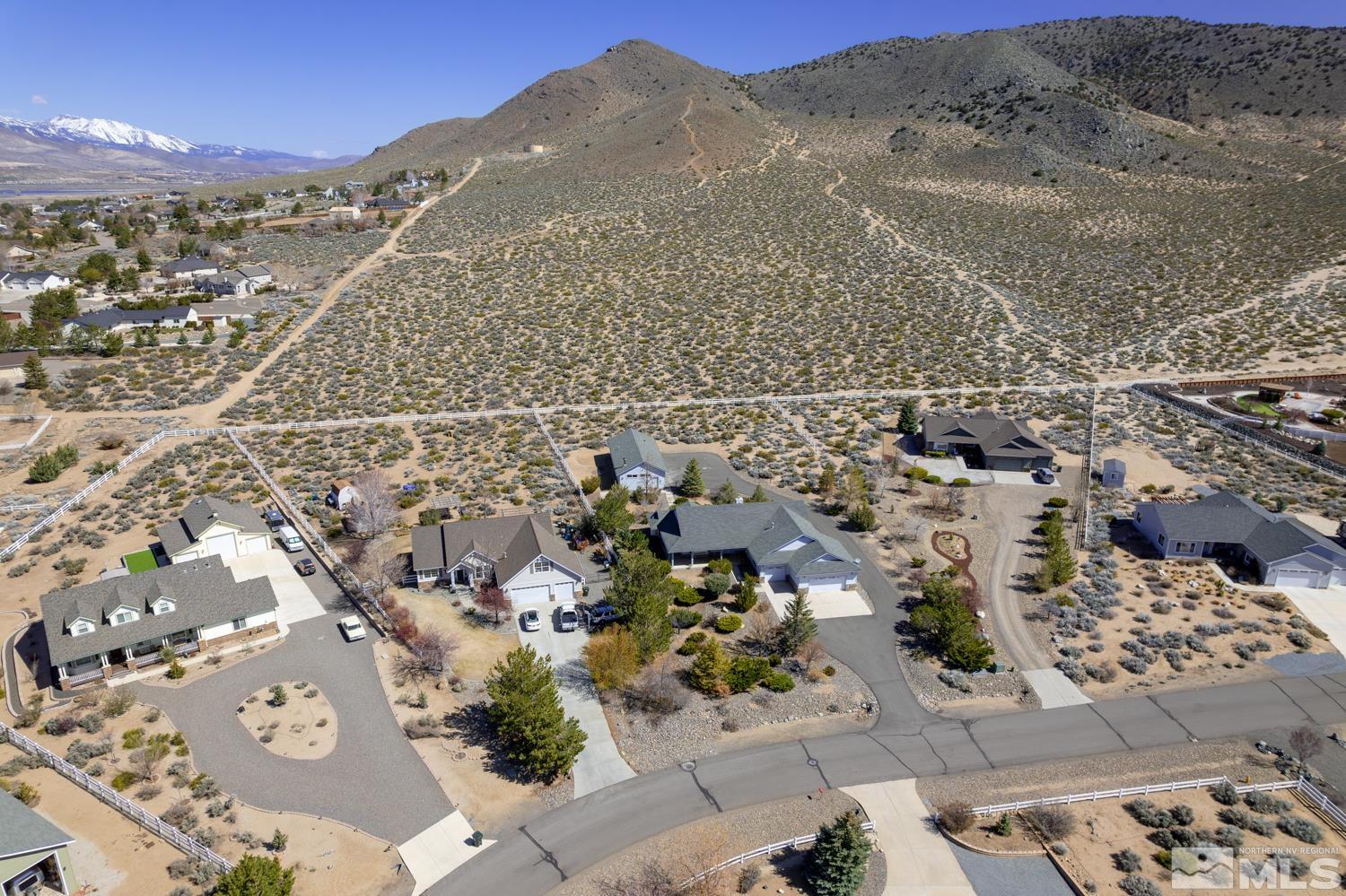 2876 Jackie Circle Minden, NV 89423 - Photo 38 of 40 an aerial view of residential houses with outdoor space