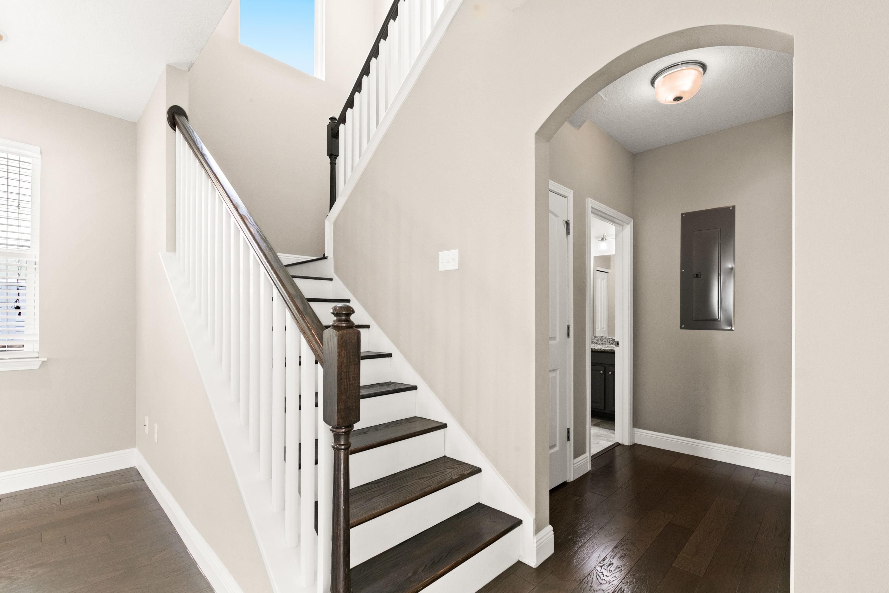 27 Inlet Cove Inlet Beach, FL 32461 - Photo 14 of 31 a view of a hallway with wooden floor and entryway