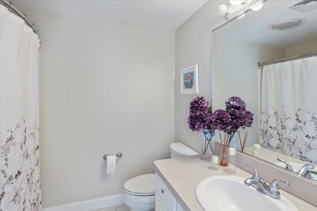 22 Constitution Way Hanson, MA 02341 - Photo 27 of 40 a bathroom with a sink mirror and toilet