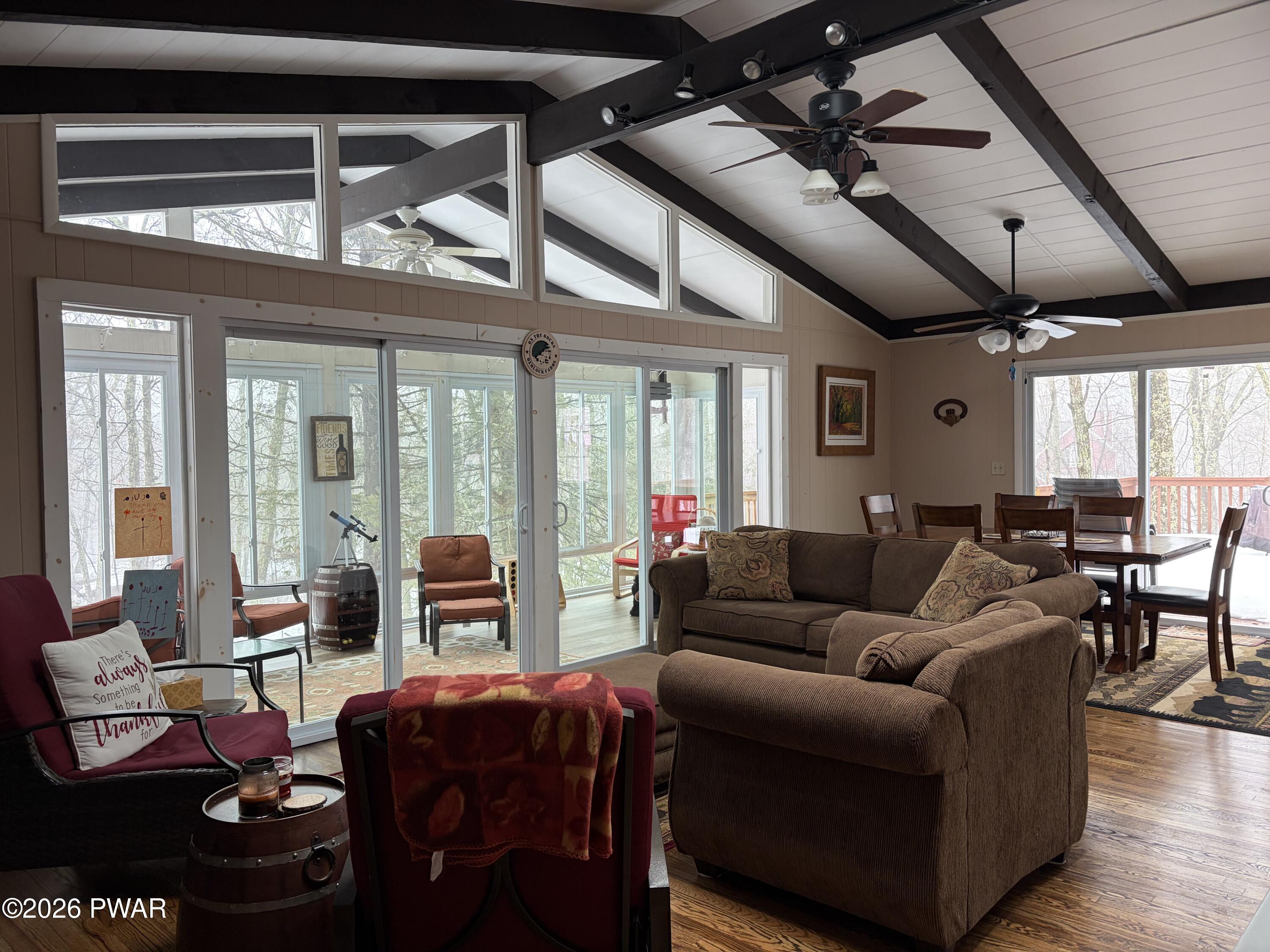 109 Ridge Road Hawley, PA 18428 - Photo 6 of 44 Living room from the top of the stairs