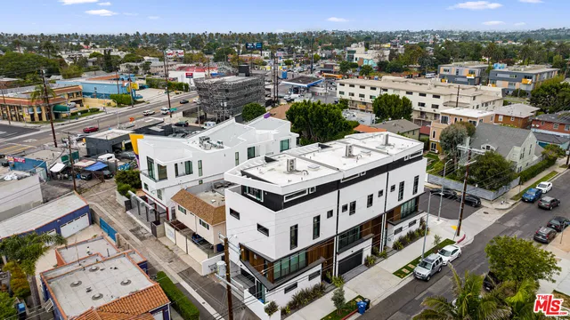 an aerial view of a city