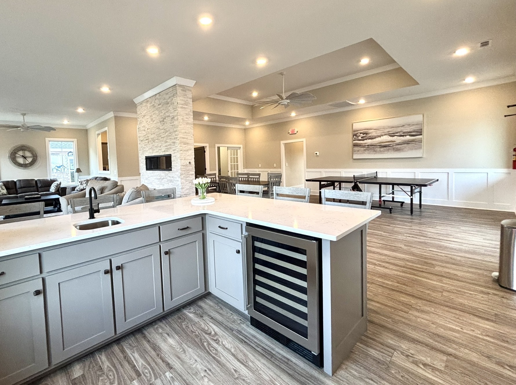 607 Rohan Drive Murfreesboro, TN 37129 - Photo 17 of 24 a kitchen with a sink cabinets and wooden floor