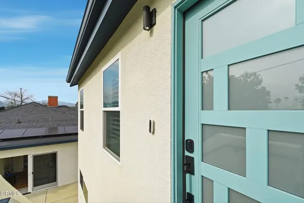 a view of front door of house