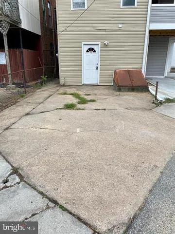 a view of a porch with a bench