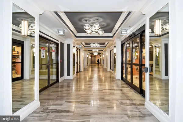 a view of an entryway with a door