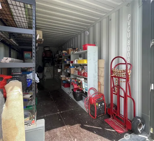 a room with lots of storage and utility