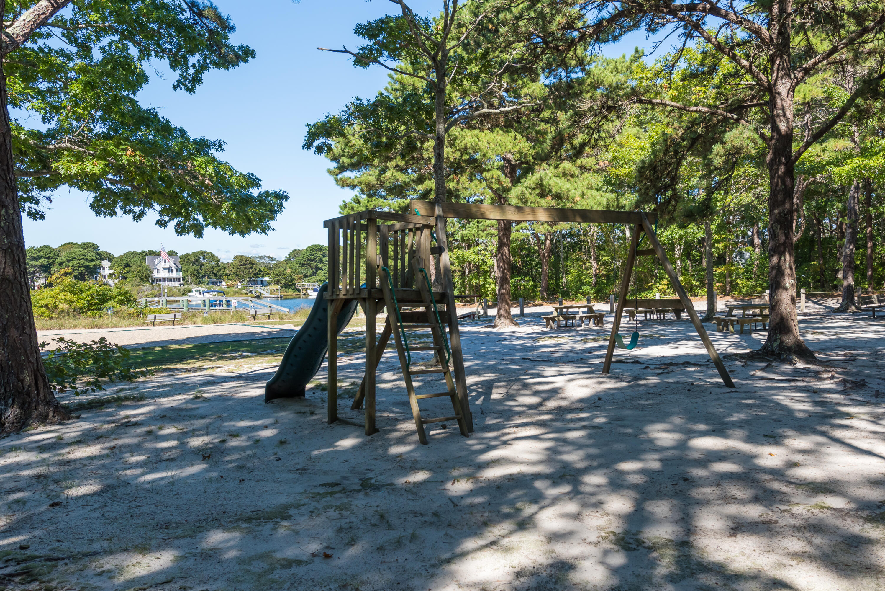 3 Neshobe Road Mashpee, MA 02649 - Photo 8 of 36 a view of outdoor space with trees