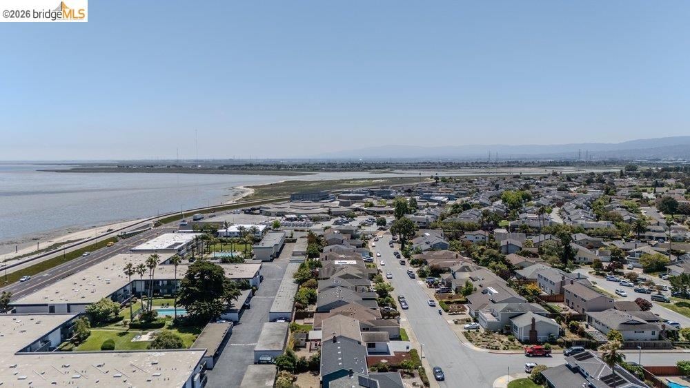 1298 Ribbon Street Foster City, CA 94404 - Photo 7 of 86 Aerial perspective showcasing a residential area with proximity to a large body of water