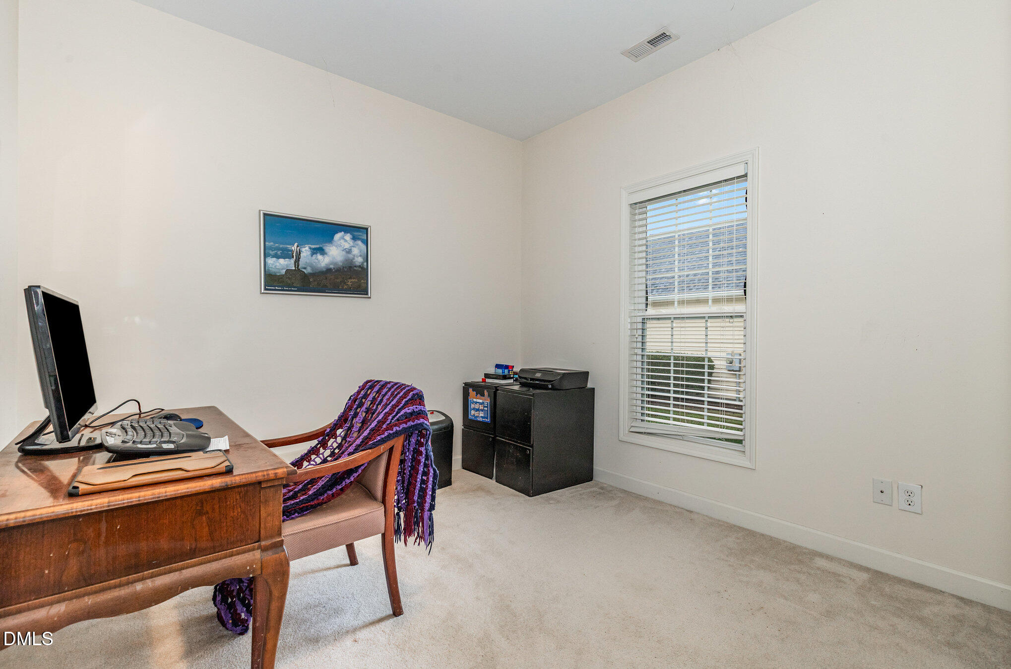 2541 Forest Shadows Lane Raleigh, NC 27614 - Photo 17 of 23 a view of a workspace with furniture and a window