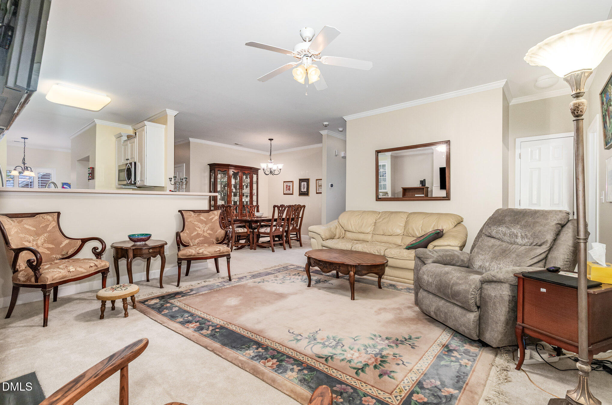 2541 Forest Shadows Lane Raleigh, NC 27614 - Photo 4 of 23 a living room with furniture and view of kitchen