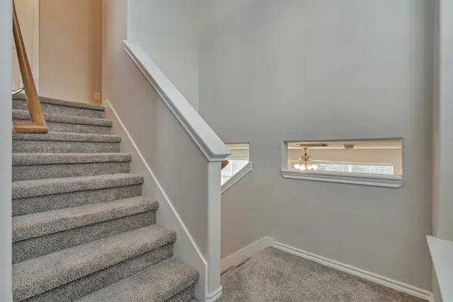 a view of entryway with stairs