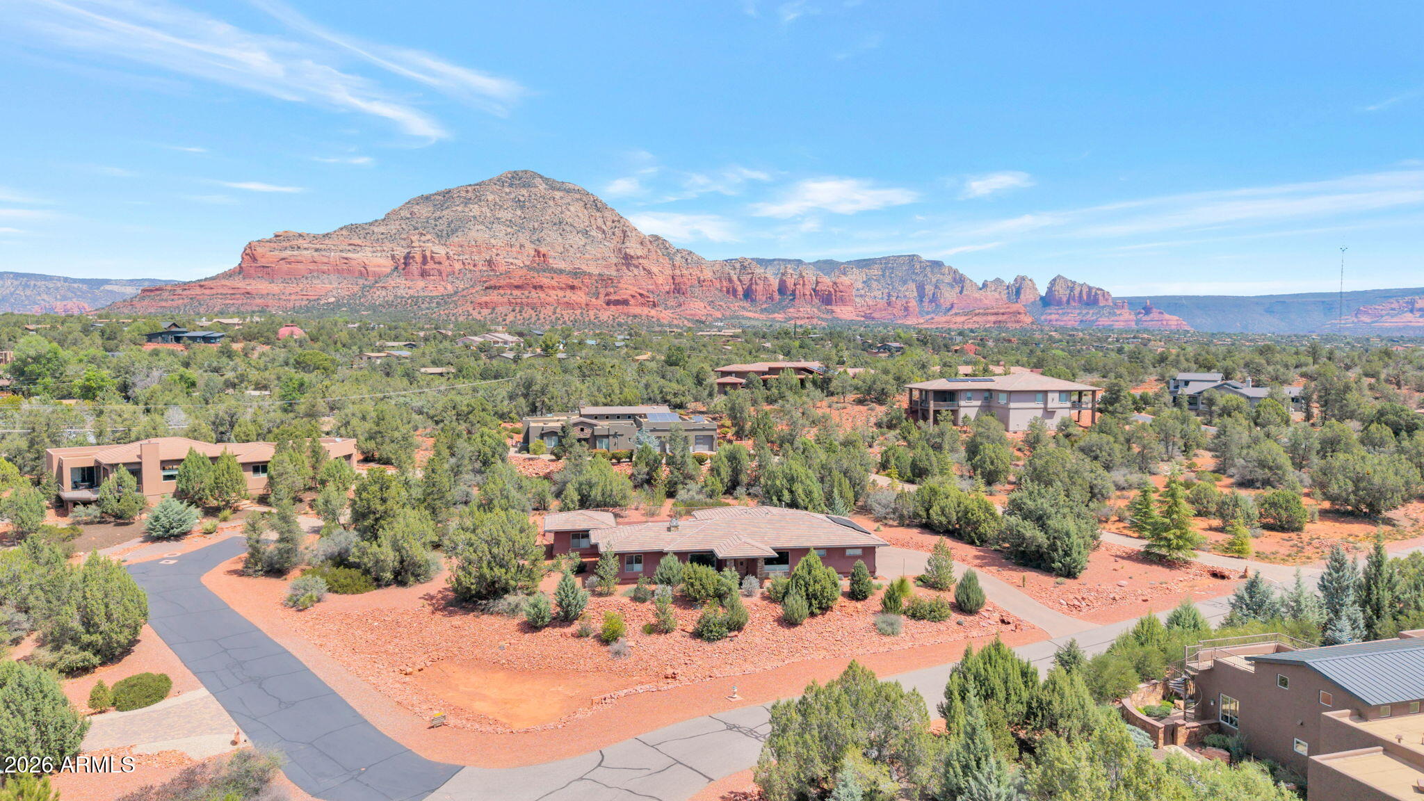 90 Rimstone Circle Sedona, AZ 86336 - Photo 3 of 27 Aerial_Thunder Mnt